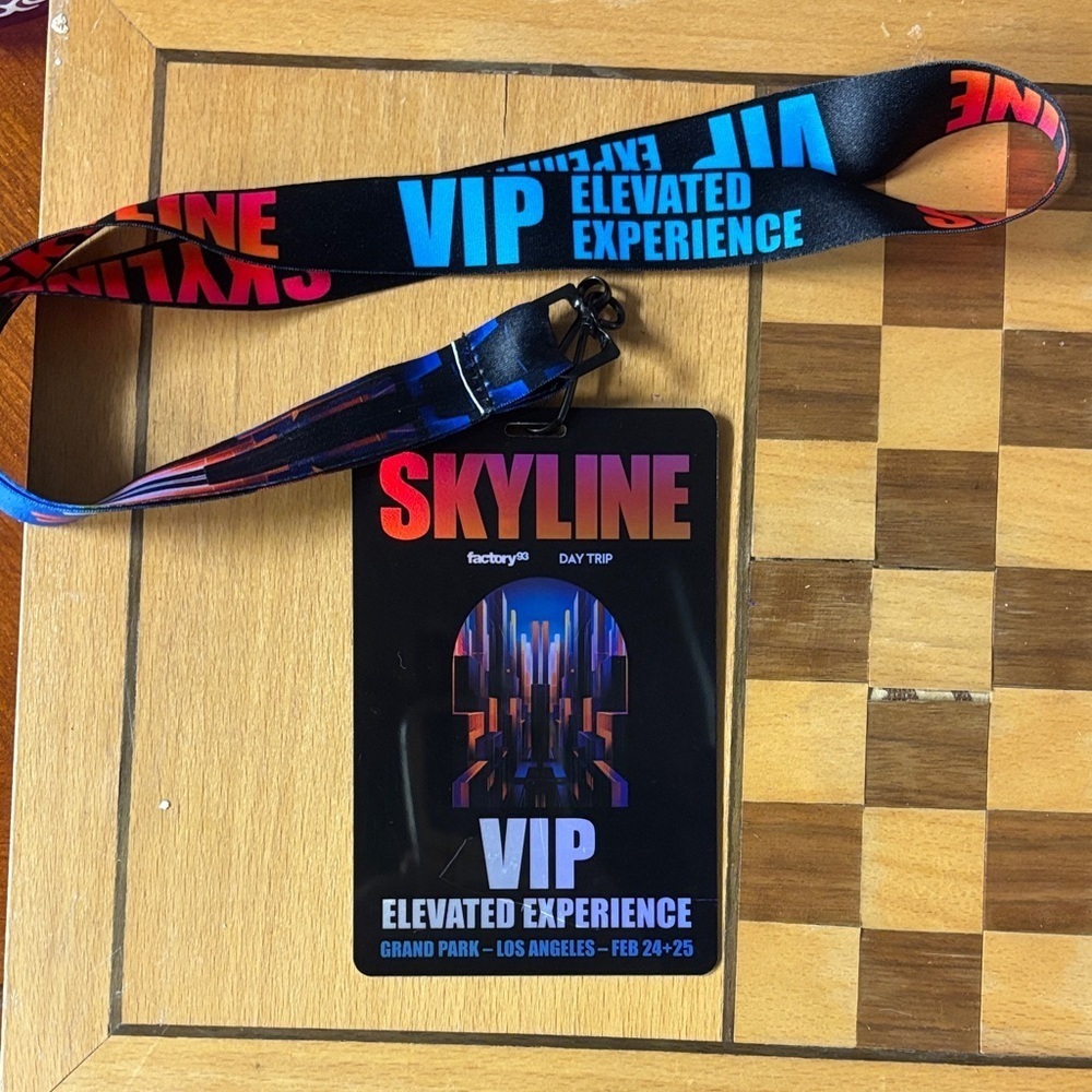Skyline 2024 VIP Lanyard and Badge